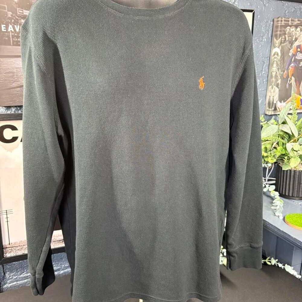 Polo Ralph Lauren Sleepwear Black Thermal Waffle Knit - Men's XL